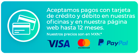 aceptamos meses sin intereses con tarjetas de credito