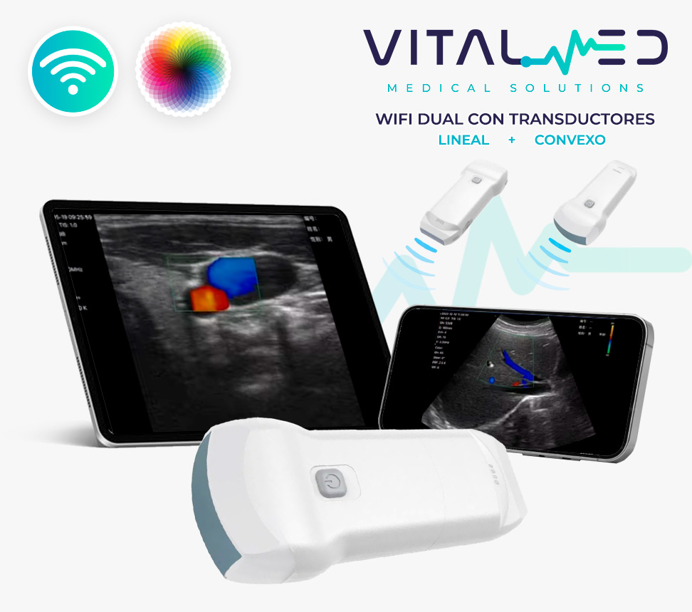 Ultrasonido WiFi Dual lineal y convexo